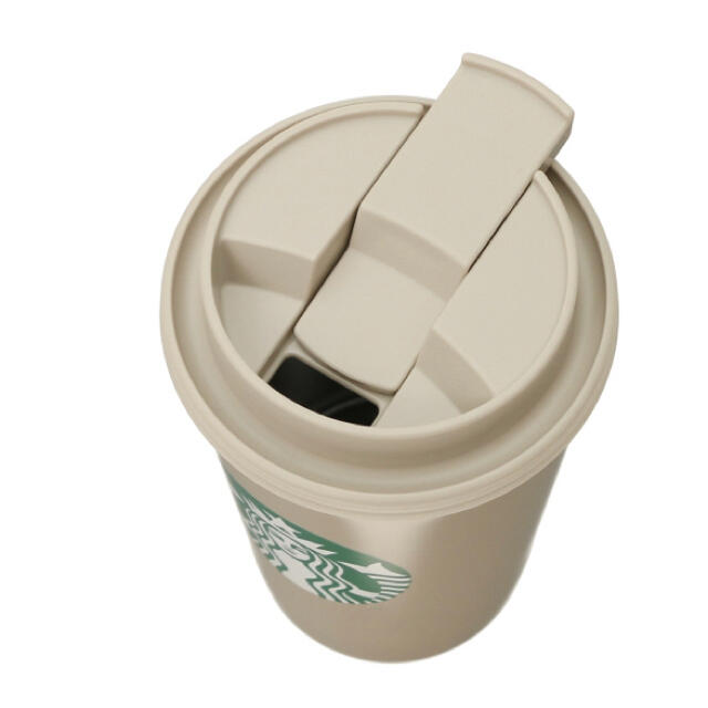 Starbucks Coffee(スターバックスコーヒー)の新品　スターバックス スタバ タンブラー  ステンレスTOGOカップ　ベージュ インテリア/住まい/日用品のキッチン/食器(タンブラー)の商品写真