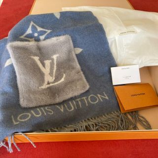 ルイヴィトン(LOUIS VUITTON)のLOUIS VUITTON ミンクポット付マフラー    ストール(マフラー/ショール)