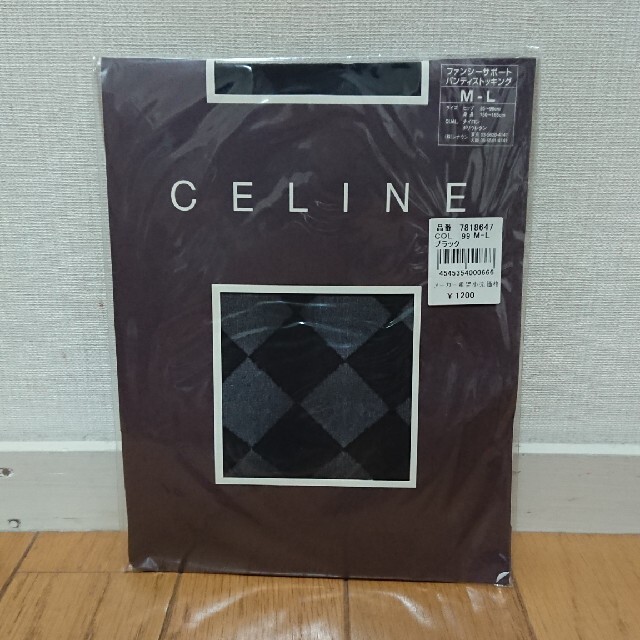 celine(セリーヌ)のCELINE セリーヌ タイツ ブラック 2枚セット レディースのレッグウェア(タイツ/ストッキング)の商品写真