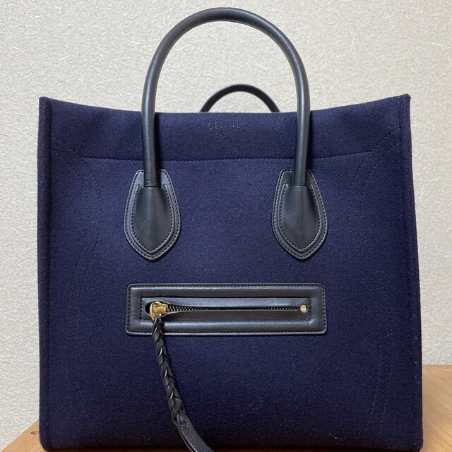 celine(セリーヌ)のセリーヌ　ラゲージ　ファントム　ウール　極美品 レディースのバッグ(トートバッグ)の商品写真