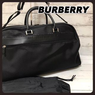 バーバリー(BURBERRY)の☆美品☆ BURBERRY GOLF ボストンバッグ 黒 チェック 2way(ボストンバッグ)