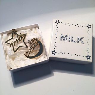 ミルク(MILK)のMILK 星と月のモチーフピアス(ピアス)