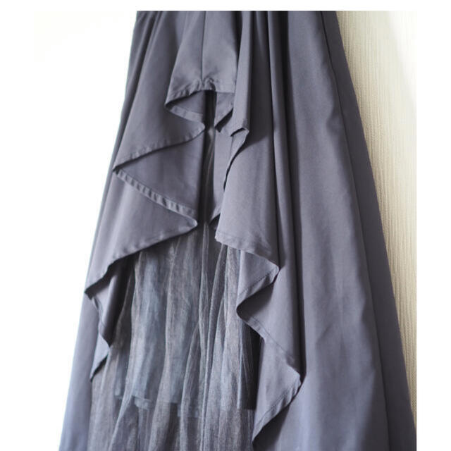 31 Sons de mode(トランテアンソンドゥモード)のバックチュールデザインスカート レディースのスカート(ひざ丈スカート)の商品写真