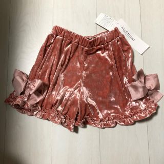 ジルスチュアートニューヨーク(JILLSTUART NEWYORK)の新品未使用タグ付き　ジルスチュアートニューヨーク　ベロアリボンショートパンツ(パンツ/スパッツ)