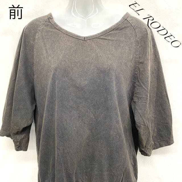 EL RODEO(エルロデオ)のEL RODEO ゆったりTシャツ レディースのトップス(Tシャツ(半袖/袖なし))の商品写真