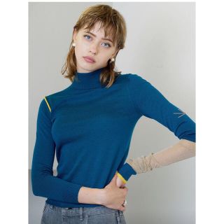 ジョンローレンスサリバン(JOHN LAWRENCE SULLIVAN)の専用★soduk完売one long knit top★グリーン★ニット新品(ニット/セーター)