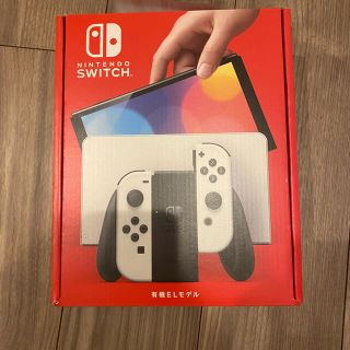 ニンテンドウ(任天堂)の【新品未開封】switch 有機el ホワイト 本日発送(家庭用ゲーム機本体)