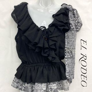 エルロデオ(EL RODEO)のEL RODEO ブラウス　チュニック【未使用】(シャツ/ブラウス(半袖/袖なし))