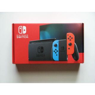 ニンテンドースイッチ(Nintendo Switch)の送料込 Nintendo Switch 本体 ネオンブルーレッド 新型 任天堂(家庭用ゲーム機本体)