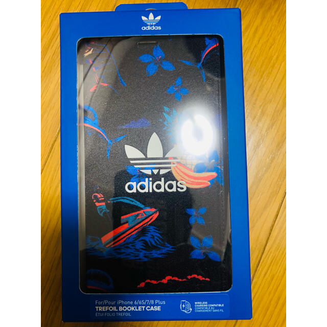 adidas(アディダス)の【未使用】adidas iPhoneケース 6/6S/7/8plus 手帳型 スマホ/家電/カメラのスマホアクセサリー(iPhoneケース)の商品写真