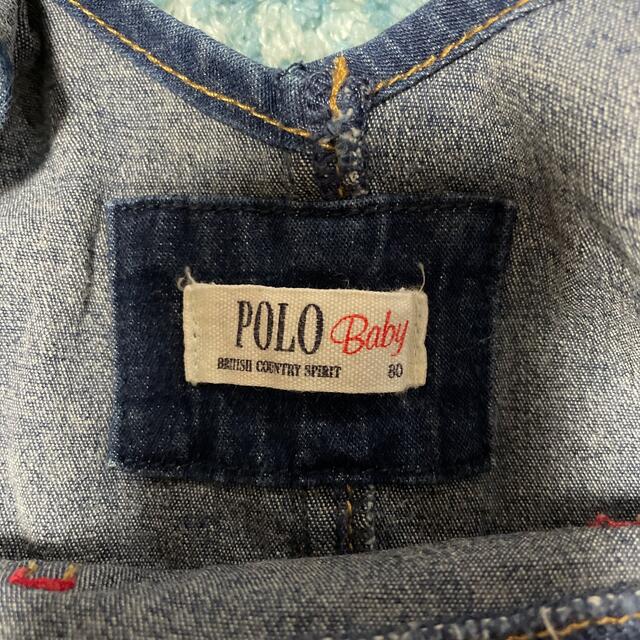 POLO RALPH LAUREN(ポロラルフローレン)のサボテン様専用　POLO Baby デニムロンパース キッズ/ベビー/マタニティのベビー服(~85cm)(ロンパース)の商品写真