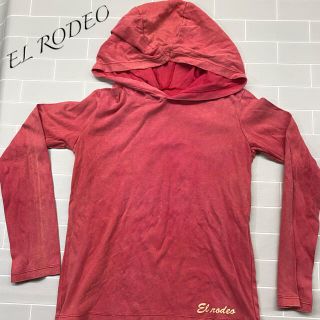 エルロデオ(EL RODEO)のEL RODEO ピンクパーカー　レディース(パーカー)