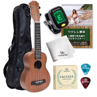 ウクレレ Ukulele ソプラノ 初心者セット【新品、送料無料】(ソプラノウクレレ)