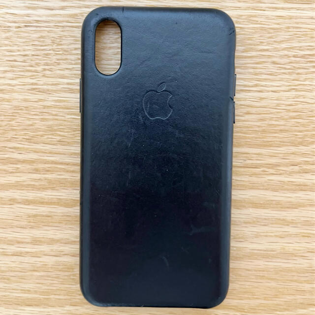 Apple(アップル)のiPhoneXS レザーケース/ブラック　※ガラスフィルム付き スマホ/家電/カメラのスマホアクセサリー(iPhoneケース)の商品写真