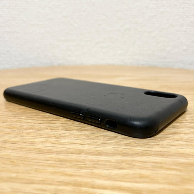 Apple(アップル)のiPhoneXS レザーケース/ブラック　※ガラスフィルム付き スマホ/家電/カメラのスマホアクセサリー(iPhoneケース)の商品写真