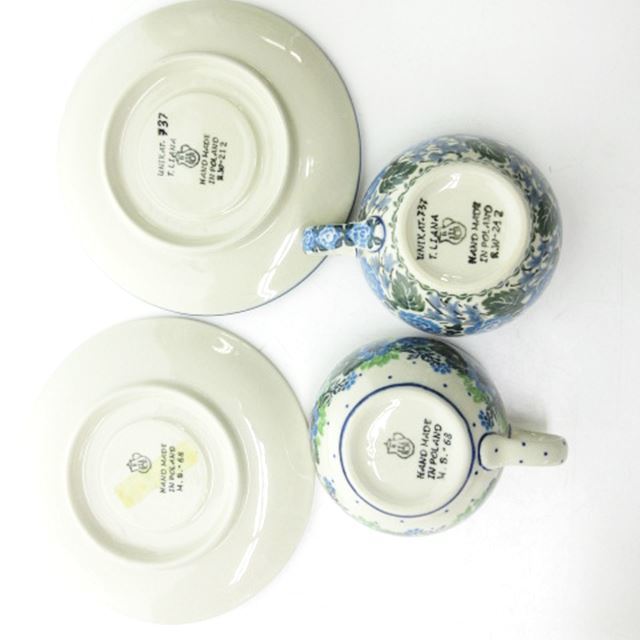 Ceramika Artystyczna ポーリッシュポタリー セット 2客