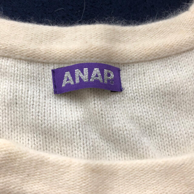 ANAP(アナップ)のANAP  パール飾りニットワンピース レディースのワンピース(ミニワンピース)の商品写真