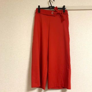 ザラ(ZARA)のZARA カラーワイドパンツ(カジュアルパンツ)