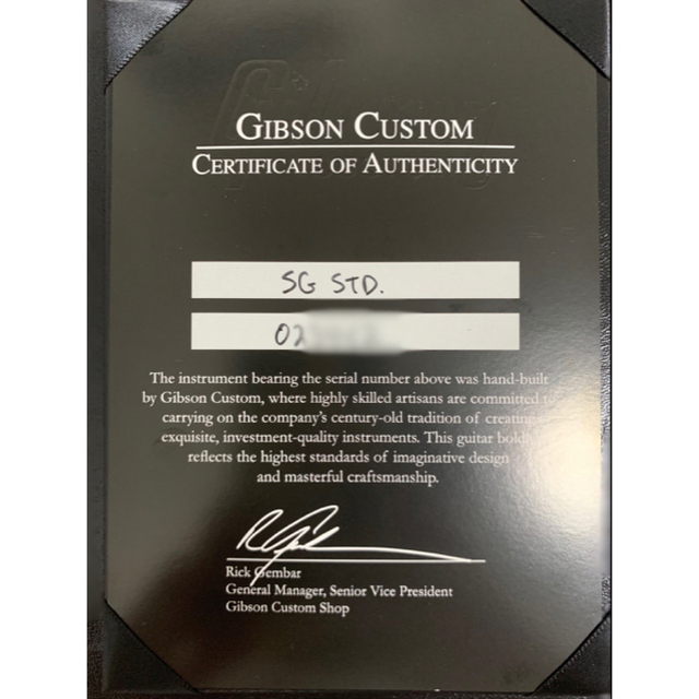 再入荷即納 Gibson - Gibson Custom Shop SG Standard 2002の通販 by フィル｜ギブソンならラクマ 人気SALE得価