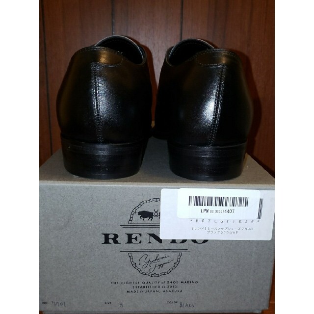 【未使用】 RENDO 8 (26㎝) ストレートチップ セントラル靴 レンド メンズの靴/シューズ(ドレス/ビジネス)の商品写真