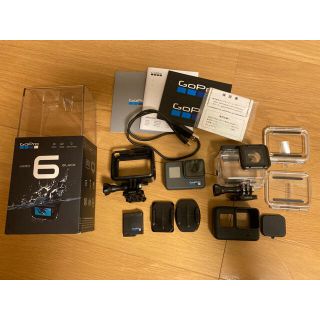 GoPro HERO6BLACK +純正ハウジング +シリコンケース(ビデオカメラ)