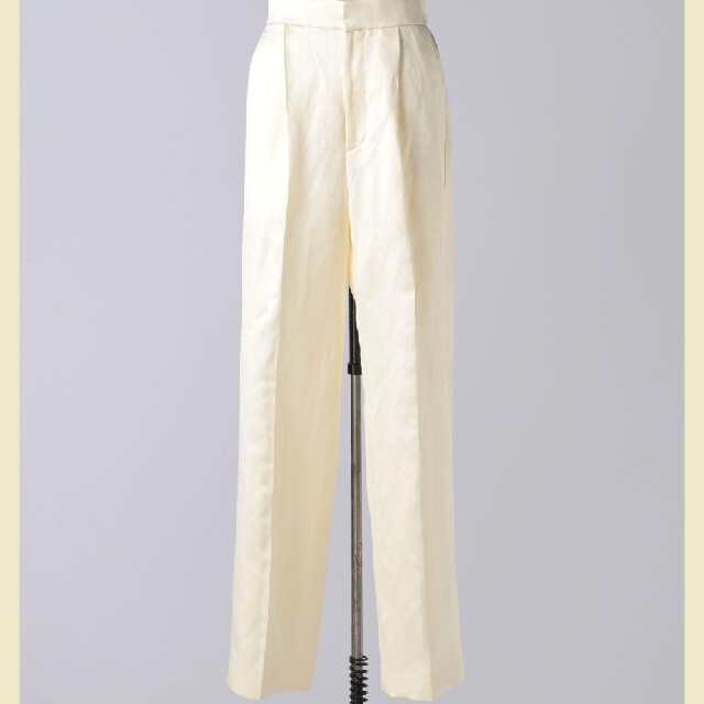 Drawer - ブラミンク BLAMINK シルクリネン パンツ ホワイト 38 新品未 Drawer - ブラミンク BLAMINK シルクリネン パンツ ホワイト 38 新品未