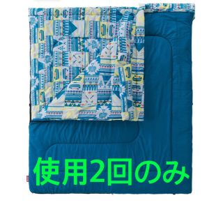 コールマン(Coleman)のねこ様専用【使用2回】ファミリーで♪2in1寝袋・コールマン(寝袋/寝具)