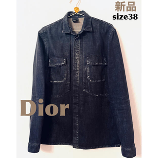 ディオール(Dior)の新品 Dior ディオール デニム ジャケット シャツ サイズ38 送料込(Gジャン/デニムジャケット)
