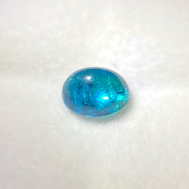 パライバトルマリン ブラジル産 カボション 1.414ct 日独宝石研究所鑑別付 ハンドメイドのアクセサリー(その他)の商品写真