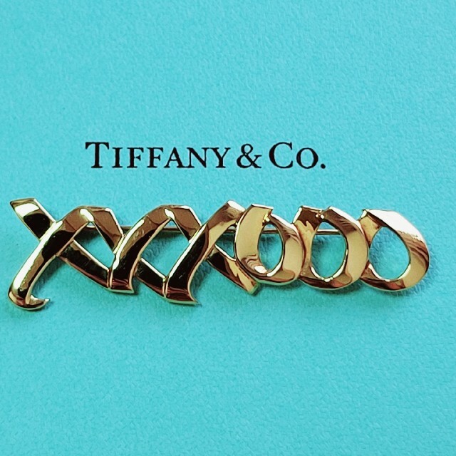 ≪超目玉☆12月≫ & Tiffany Co. ブローチ ラブ&キス LOVE&Kiss