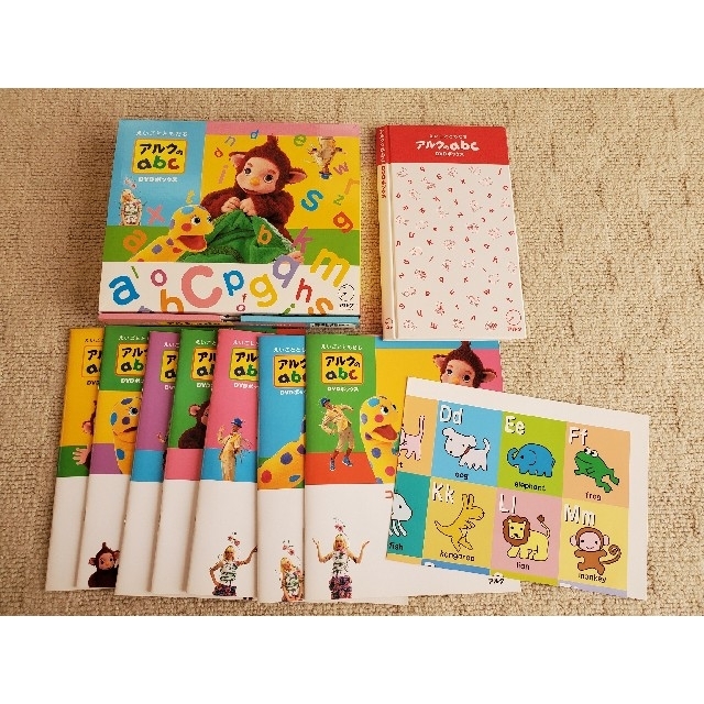 アルクのabc DVDボックス キッズ/ベビー/マタニティのおもちゃ(知育玩具)の商品写真