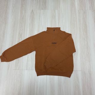 stussy ハーフジップ スウェット パーカー ベージュ カーキ