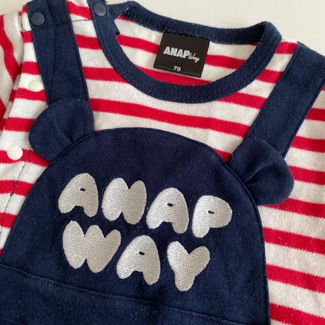 ANAP(アナップ)のアナップ＊70cmロンパース キッズ/ベビー/マタニティのベビー服(~85cm)(ロンパース)の商品写真