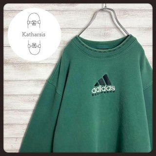 アディダス(adidas)の【入手困難】90sアディダス　エキップメント　刺繍ロゴ　ビックサイズ　スウェット(スウェット)