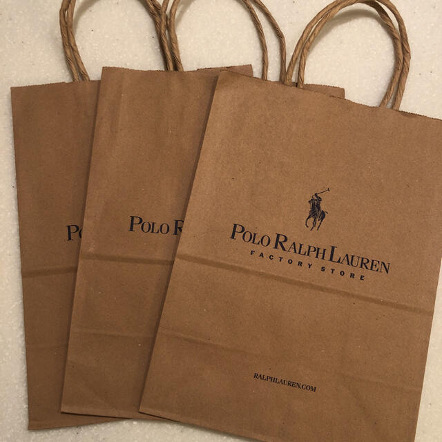 POLO RALPH LAUREN(ポロラルフローレン)のラルフローレン ショップ袋 紙袋　3枚セット レディースのバッグ(ショップ袋)の商品写真