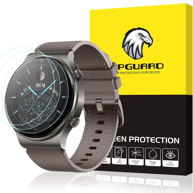 HUAWEI(ファーウェイ)のHUAWEi GT2 pro 保護フィルム&保護カバー&スポーツバンドセット メンズの時計(腕時計(デジタル))の商品写真