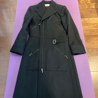 ディオール(Christian Dior) ロングコート(レディース)(ブラック/黒色