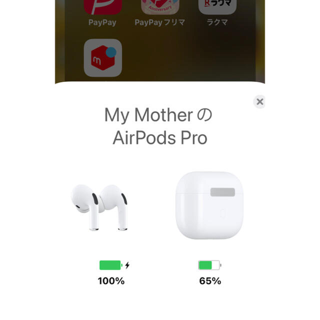 Apple(アップル)のAirpods pro (美品) ※印字とかは、写真でご確認ください スマホ/家電/カメラのオーディオ機器(ヘッドフォン/イヤフォン)の商品写真