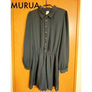 ムルーア(MURUA)の【MURUA】透け感ロンパース(ミニワンピース)