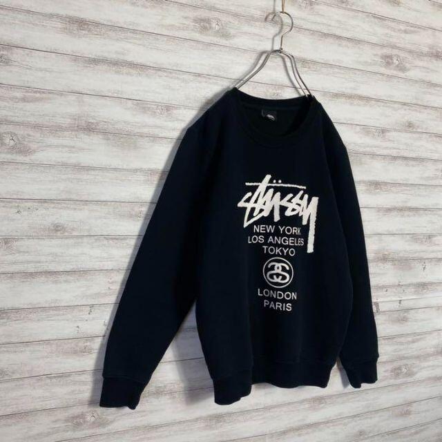 STUSSY(ステューシー)の【即完売モデル】ステューシー　ワールドツアー　両面プリント　スウェット メンズのトップス(スウェット)の商品写真