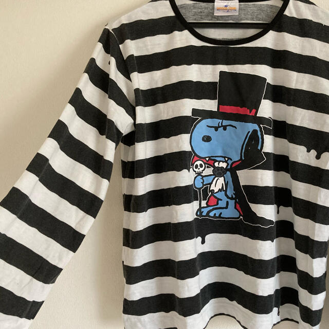 USJ(ユニバーサルスタジオジャパン)のユニバ　ハロウィン　スヌーピー　　ボーダー　ロンT レディースのトップス(Tシャツ(長袖/七分))の商品写真