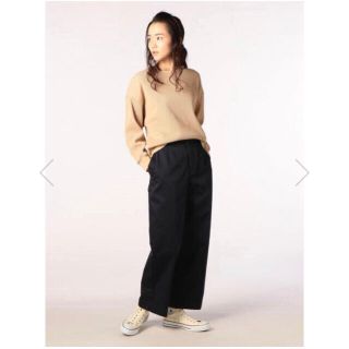 ノーリーズ(NOLLEY'S)のFREDY REPIT  ノーリーズ　ハイウエストチノワイドパンツ　新品未使用(カジュアルパンツ)