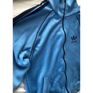 adidas - 【adidas 70s】激レア 黒タグ 水色 ジャージ vintage 古着の ...