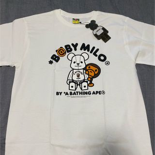 アベイシングエイプ(A BATHING APE)のBAPE BE@RBRICKコラボ4 白 XL(Tシャツ/カットソー(半袖/袖なし))