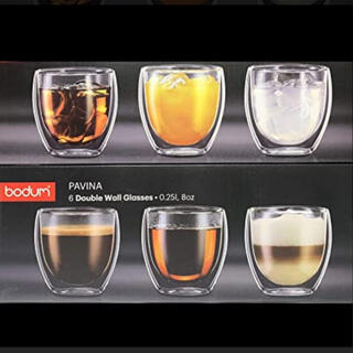 ボダム(bodum)のポダム ダブルウォールグラス 250ml 6個入(グラス/カップ)