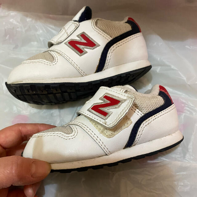 New Balance(ニューバランス)のニューバランス　白スニーカー キッズ/ベビー/マタニティのベビー靴/シューズ(~14cm)(スニーカー)の商品写真