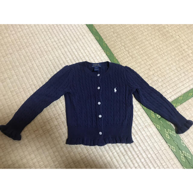 POLO RALPH LAUREN(ポロラルフローレン)の【美品】ポロラルフローレン　カーディガン size：95cm キッズ/ベビー/マタニティのキッズ服女の子用(90cm~)(カーディガン)の商品写真