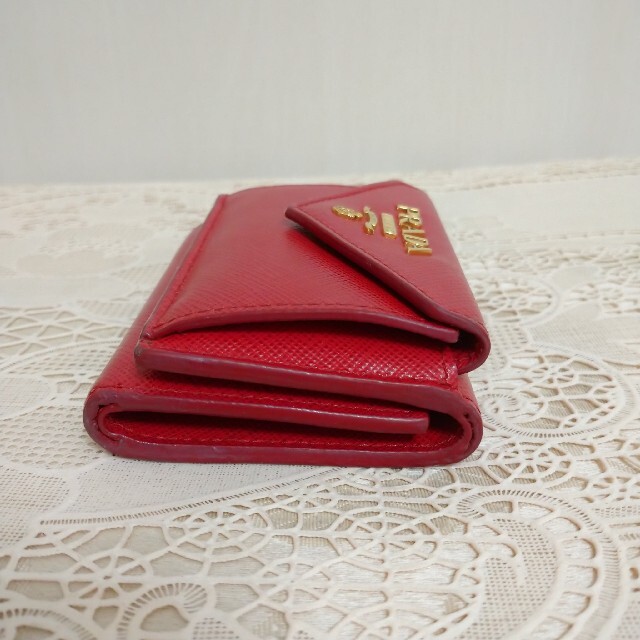 PRADA(プラダ)のPRADA saffiano metal　コンパクトウォレットサフィアーノレザー レディースのファッション小物(財布)の商品写真