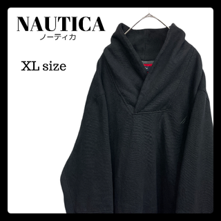 ノーティカ(NAUTICA)のUSA古着 ノーティカ スウェット トレーナー 黒 XLサイズ ワンポイント(スウェット)