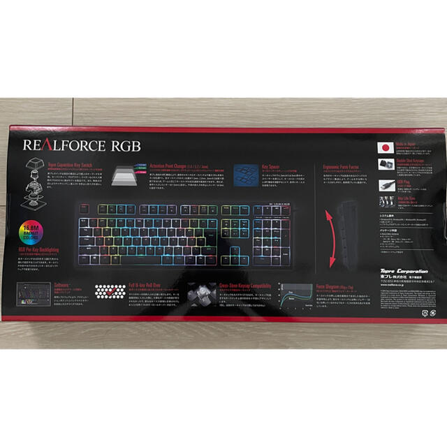 東プレ REALFORCE R2A-JP4G-BK ブラック日本語配列 RGB スマホ/家電/カメラのPC/タブレット(PC周辺機器)の商品写真